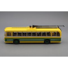 1:43 Масштабная модель ТБУ-1 троллейбус (1955), желто-зеленый