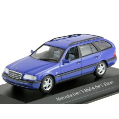 1:43 Масштабная модель Mercedes-Benz C180 T-Modell (W202), blue