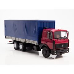 1:43 Масштабная модель МАЗ-6303 бортовой с тентом