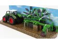 FENDT Vario 1050 Tractor With Whirl Rake Trailer (2016), Green Black