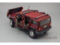 HUMMER H2 SUV (2003), dark red