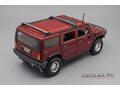 HUMMER H2 SUV (2003), dark red