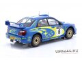 SUBARU Impreza S7 Wrc '01 N6 Rally Great Britain (2001) P.Solberg - P.Mills, Blue Yellow