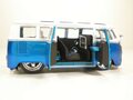 VOLKSWAGEN Van Samba, Street Tuners 1:32, синий