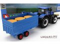 NEW HOLLAND T7.315 Tractor Bale Throw Trasporto Fieno (2018), Blue