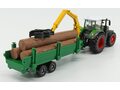 FENDT Vario 1000 Tractor With Trailer Trunk Transport (2016) - Trasporto Tronchi, Green Grey Wood