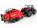 MASSEY FERGUSON 8740s Tractor With Baler Lifter, Red