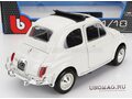 FIAT 500l Open Roof (1968), White