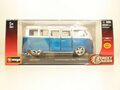 VOLKSWAGEN Van Samba, Street Tuners 1:32, синий