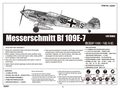 Сборная модель Немецкий истребитель Messerschmitt BF.109 E-7