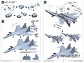 Сборная модель Российский самолет Су-35С, Su-35S“Flanker E"