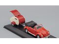 1:43 Масштабная модель VOLKSWAGEN Beetle Cabrio с каплевидным прицепом, красный