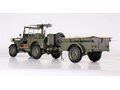 1:8 Масштабная модель JEEP Willys 4х4 USA с прицепом и противотанковой пушкой 1943 Olive Green