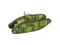 1:35 Сборная модель Mark V тяжелый танк (раскраска русской армии)