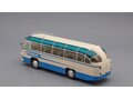 1:43 Масштабная модель Автобус ЛАЗ 695Б туристический Комета (1958), белый / голубой