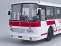 1:43 Масштабная модель Автобус ЛАЗ-695Р Спорткомитет СССР, бело-красный