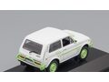 1:43 Масштабная модель Волжский 2121 Lada 4X4 Niva St-Tropez (1990), белый / зеленый