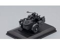 BMW R75 motorcycle with sidecar, matte dark grey