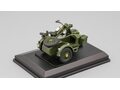 Zundapp KS750 motorcycle with sidecar, matte dark green