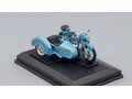 BMW R25/3 motorcycle with sidecar, light blue