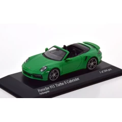 1:43 Масштабная модель Porsche 911 (992) Turbo S Cabriolet - 2019 (green)