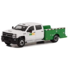1:64 Масштабная модель CHEVROLET Silverado 3500 Dually Service Bed "Waste Management" 2018