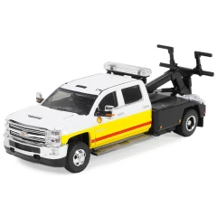 1:64 Масштабная модель CHEVROLET Silverado HD 3500 Dually эвакуатор "Shell Oil" 2017