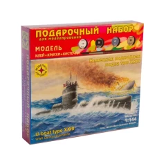 1:144 Подарочный набор. Немецкая подводная лодка тип XXIII