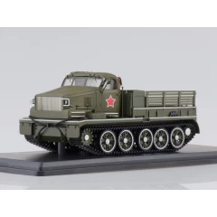 1:43 Масштабная модель Тяжелый артиллерийский тягач АТ-Т, парадный