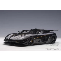 1:18 Масштабная модель Koenigsegg One:1 2014 (clear carbon fiber/gold stripes)