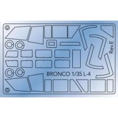 1:35 Сборная модель Piper Cub L-4H canopy masking Sheet