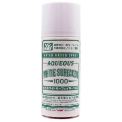 Краска грунтовка в баллончиках Mr. Aqueous White Surfacer 1000 170мл.
