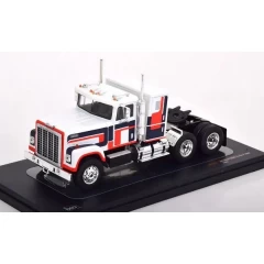 1:43 Масштабная модель INTERNATIONAL Transtar 4300 towing vehicle (1980), white dark blue red