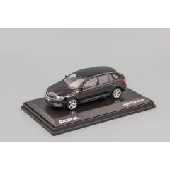 1:43 Масштабная модель Skoda Rapid Spaceback (2013)  Magic Black Metallic