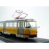 1:43 Масштабная модель Трамвай Tatra-T3SU, г. Москва, белый/желтый