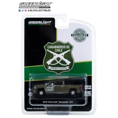 1:64 Масштабная модель CHEVROLET Silverado Z71 Police "Carabineros de Chile-Grupo Operaciones Policiales Especiales" (GOPE) 2018
