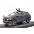 1:43 Масштабная модель CITROEN DS7 Crossback с фигуркой президента Франции Э.Макрона 2017 Dark Blue