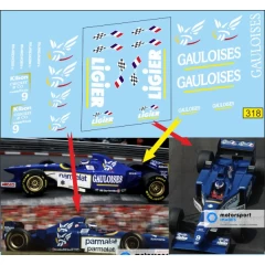 1:43 Декаль Formula 1 №57  Ligier JS43