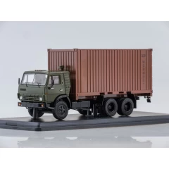 1:43 Масштабная модель КАМАЗ-53212 с 20-футовым контейнером