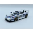 1:43 Масштабная модель PORSCHE 911 Gt1 3.2l Turbo Team Porsche Ag Mobil1 №25 2nd 24h Le Mans (1996) Thierry Boutsen - Hans Joachim Stuck - Bob Wollek, White Blue