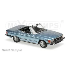 1:43 Масштабная модель Mercedes-Benz 350 SL (R107) 1974 (light blue metallic)